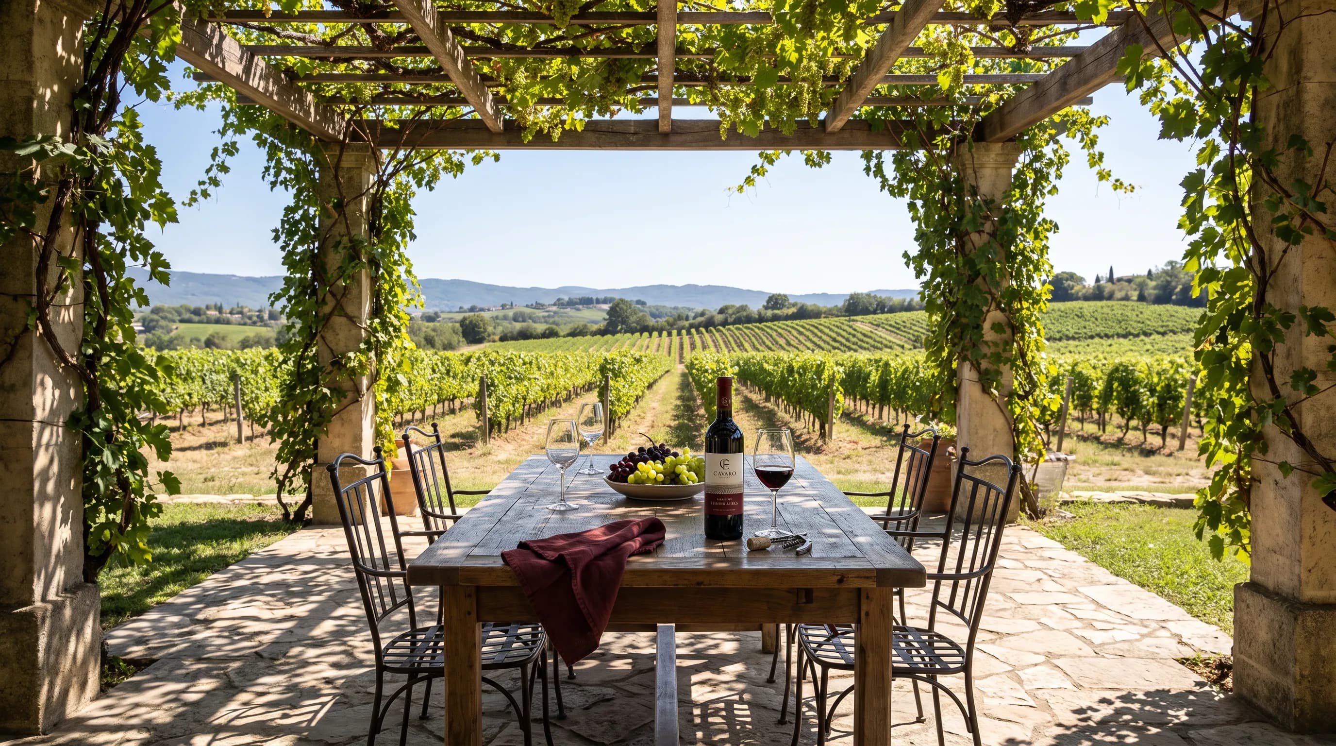 Cavaro Estate Outdoor Terrace & Pergola