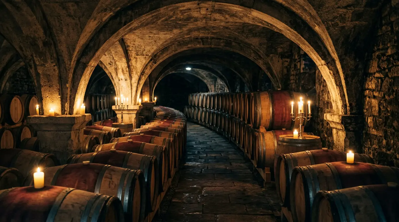 Cavaro Estate Underground Cellar Barrel Hall